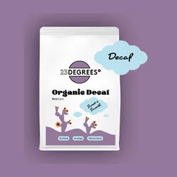 Decaf coffee beans from 23 Degrees Coffee Roasters