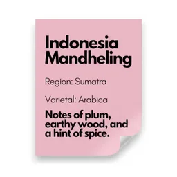 Mandheling coffee beans from 36th Parallel Specialty Coffee Roasters