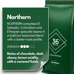 Northern coffee beans from 36th Parallel Specialty Coffee Roasters