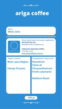 Signature Java · Arabica coffee beans from Ariga Coffee