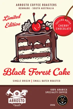 Black Forest Cake coffee beans from Arrosto Coffee