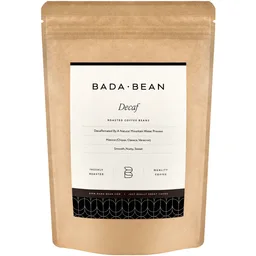 Decaf coffee beans from Bada Bean Coffee