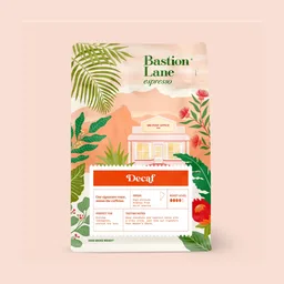 Decaf coffee beans from Bastion Lane Espresso