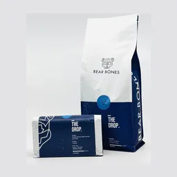 The Drop coffee beans from Bear Bones Coffee