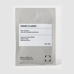 Pedro Flores coffee beans from Bench Coffee Co.