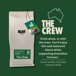 The Crew coffee beans from Bliss Coffee Roasters