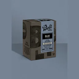 Blue coffee beans from Bolt Coffee Roasters