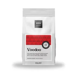 Voodoo coffee beans from Brew Coffee Roasters