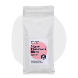 Christmas Blend coffee beans from Bun Coffee