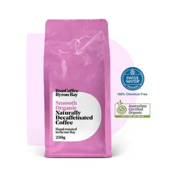 Smooth Organic Naturally Decaffeinated Coffee coffee beans from Bun Coffee