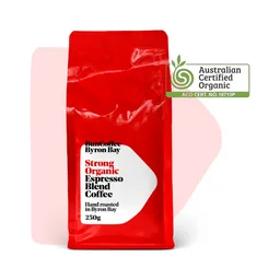 Strong Organic Espresso Blend coffee beans from Bun Coffee