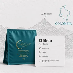 El Diviso Jose Lasso Sudan Rume coffee beans from Central Coast Coffee