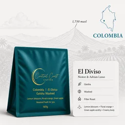 Gesha Washed (Doña Martha Floral Symphony) coffee beans from Central Coast Coffee