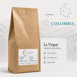 La Virgen · Swiss Water coffee beans from Central Coast Coffee