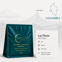 Las Flores Tabi Natural (Cocoa Euphoria) coffee beans from Central Coast Coffee