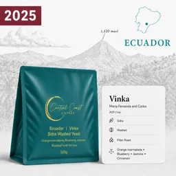 Vinka Sidra Washed Yeast coffee beans from Central Coast Coffee
