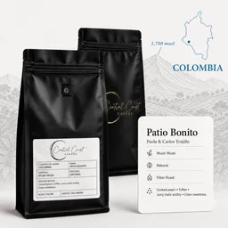 Patio Bonito Wush Wush coffee beans from Central Coast Coffee