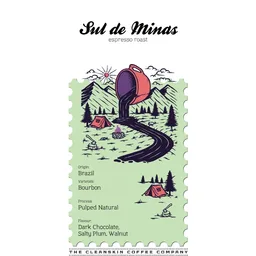 Sul de Minas Espresso Roast coffee beans from Cleanskin Coffee Co
