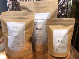 Decaf coffee beans from Cocoa Coffee