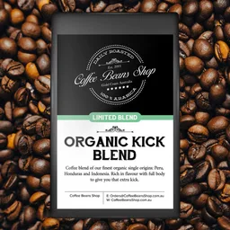 Organic Kick Blend coffee beans from Coffee Beans Shop