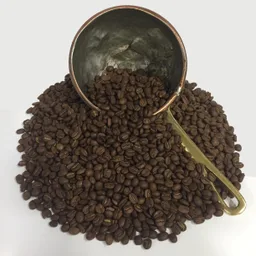 Dark coffee beans from Coffee Plus