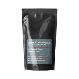 In Denial Decaf coffee beans from Cosa Nostra Coffee