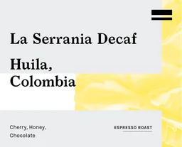 La Serrania Decaf coffee beans from Craftwork Roasting Company