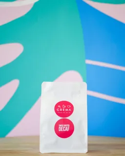 Decaf coffee beans from Crema Coffee Co.
