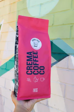Double Kick coffee beans from Crema Coffee Co.