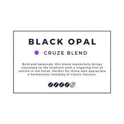 Black Opal coffee beans from Cruze Coffee