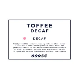Chocolate Macadamia Decaf coffee beans from Cruze Coffee