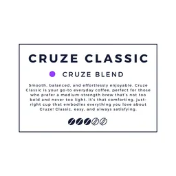 Classic coffee beans from Cruze Coffee