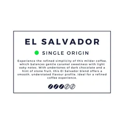 El Salvador coffee beans from Cruze Coffee