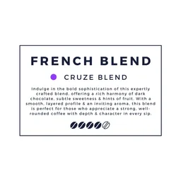 French Blend coffee beans from Cruze Coffee