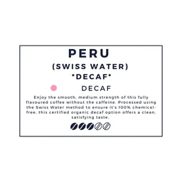 Peru coffee beans from Cruze Coffee