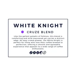White Knight coffee beans from Cruze Coffee