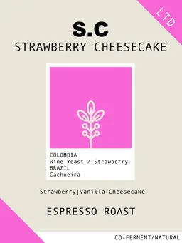 Strawberry Cheesecake coffee beans from Cubbyhouse Coffee
