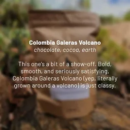 Galeras Volcano coffee beans from Dancing Goat Coffee Roasters