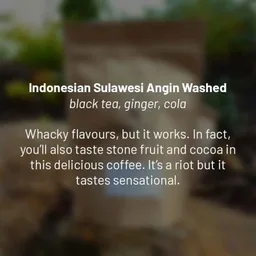 Sulawesi Angin coffee beans from Dancing Goat Coffee Roasters