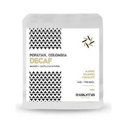 Popayan, Colombia Decaf coffee beans from Darkstar Coffee
