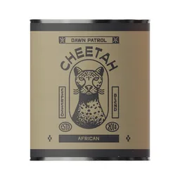 Cheetah coffee beans from Dawn Patrol Coffee