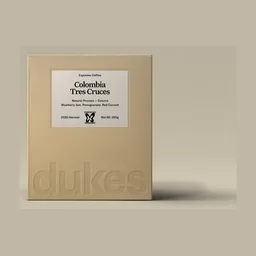 Tres Cruces coffee beans from Dukes Coffee