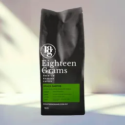 Santos coffee beans from Eighteen Grams Coffee Roastery