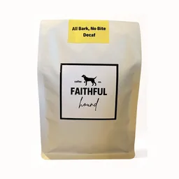 All Bark, No Bite coffee beans from Faithful Hound Coffee Co.