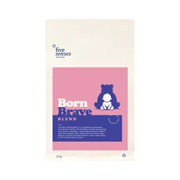 Born Brave Blend coffee beans from Five Senses Coffee