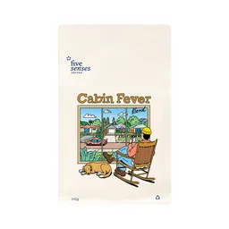 Cabin Fever Blend coffee beans from Five Senses Coffee