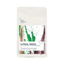La Perla, Geisha coffee beans from Five Senses Coffee