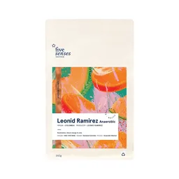 Leonid Ramirez, Anaerobic Washed coffee beans from Five Senses Coffee