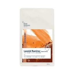 Leonid Ramirez, Black coffee beans from Five Senses Coffee