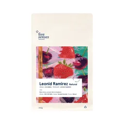 Leonid Ramirez, Natural coffee beans from Five Senses Coffee